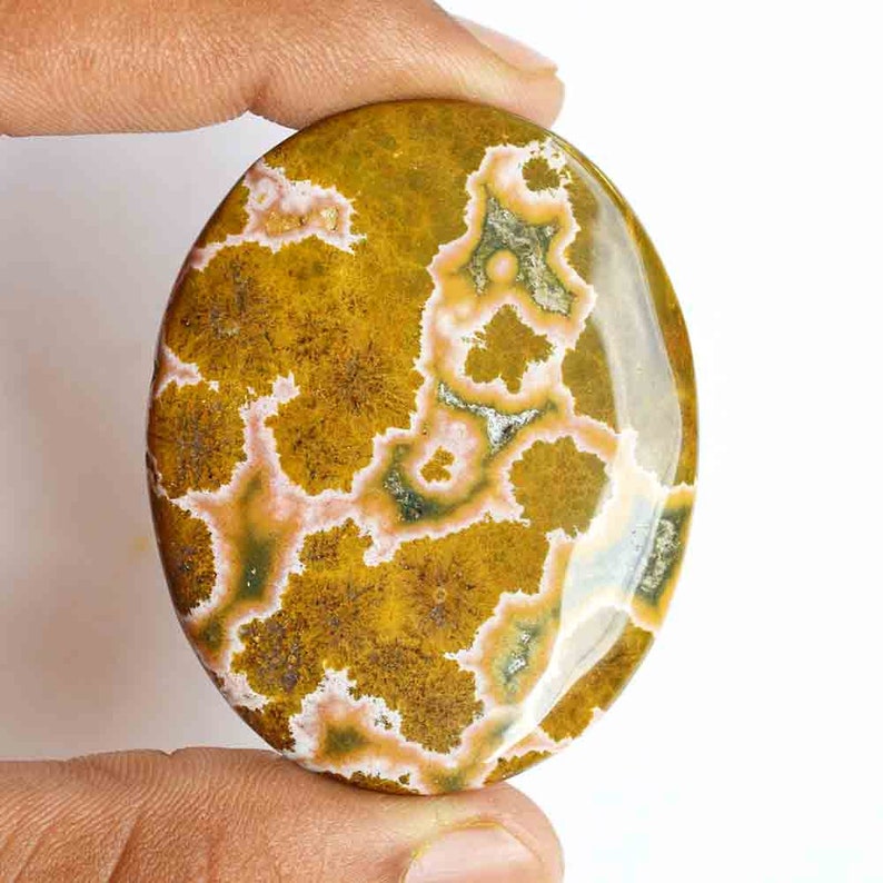 Ocean Jasper Gemstone Cabochon Oval Shape Loose Cabochon Mineral Healing Crystal Natural Gemstone jewelry Gemstone Gemstone Pendant G27129