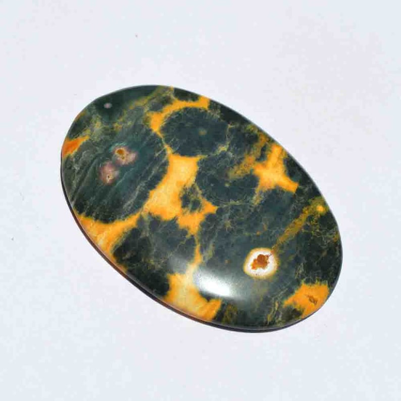 53x38x5 MM Jewellery Accessories G27075 Jewelry Gemstone 81.5 Carat Natural Ocean Jasper Gemstone Cabochon Loose Gemstone