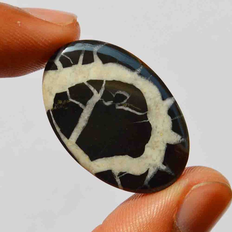 Oval Shape Wholesale Supplies Jewelry Making Septarian Cabochon 27.5 Carat Good Quality G21528 Natural Septarian Gemstone