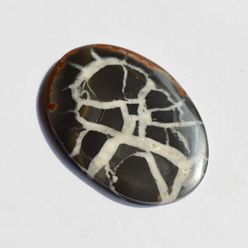 Wholesale Supplies Jewelry Making 42 Carat AAA Quality Septarian Cabochon Oval Shape Natural Septarian Gemstone G11962