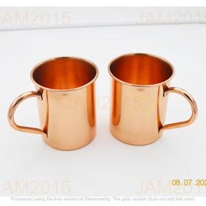 2 Pcs Set Pure Copper Mugs | Copper Jug | Set of AYURVEDIC COPPER MUGS | Ayurveda Benefits Copper