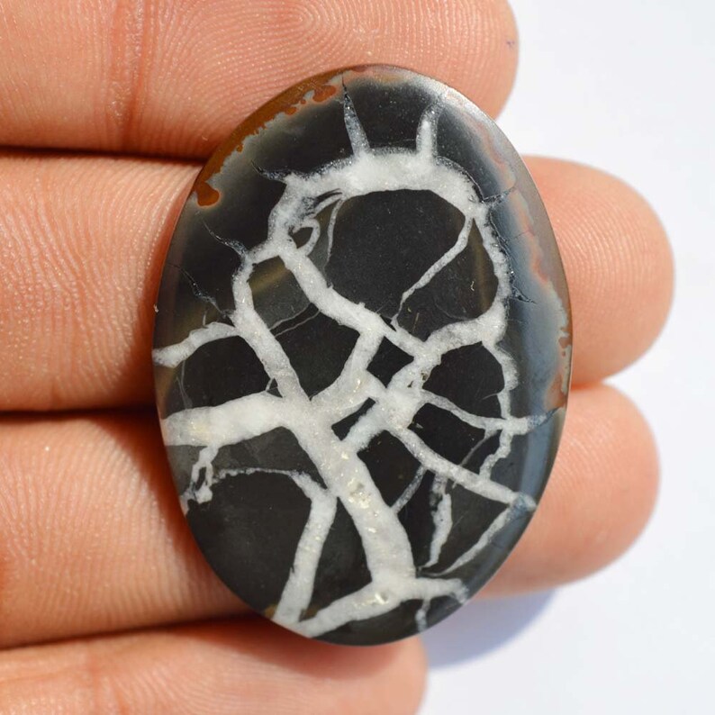 Wholesale Supplies Jewelry Making 42 Carat AAA Quality Septarian Cabochon Oval Shape Natural Septarian Gemstone G11962