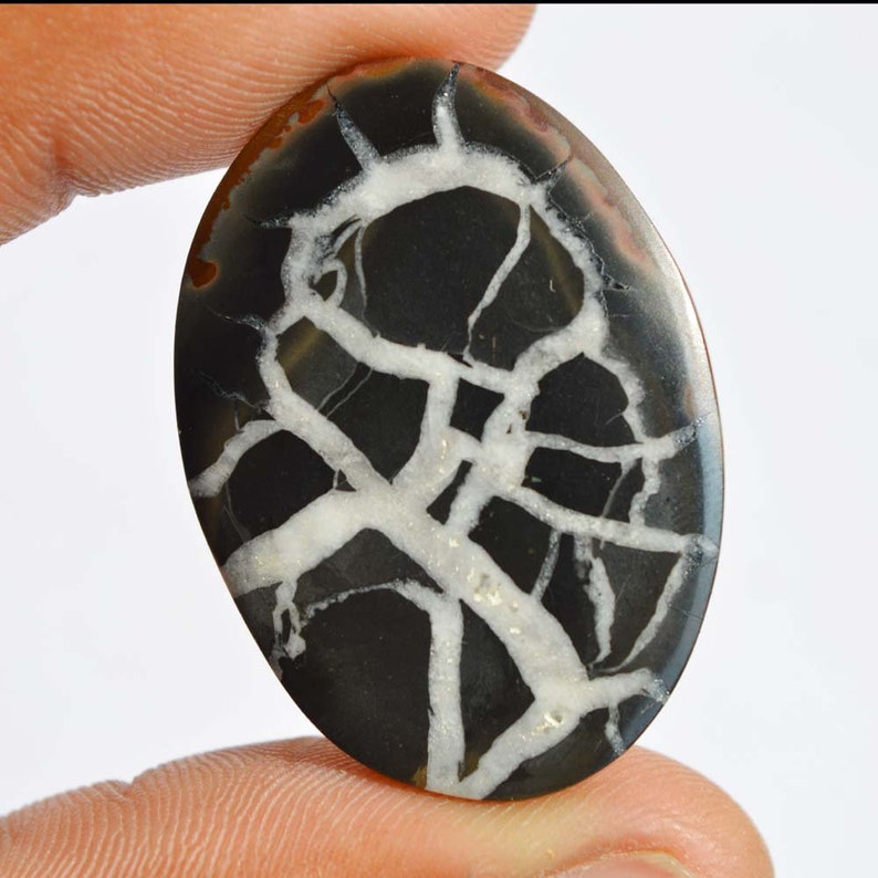 Wholesale Supplies Jewelry Making 42 Carat AAA Quality Septarian Cabochon Oval Shape Natural Septarian Gemstone G11962
