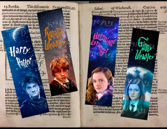 Set de 4 separadores digitales Harry Potter Personajes Etsy Set de 4 separadores digitales Harry Potter Personajes Etsy