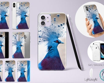 The Exquisitely Beautiful Crowned Pigeon Phone Case Cover For Apple iPhone, Samsung Galaxy And Huawei Models