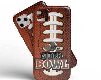 Football Phone Case Super Bowl Style – iPhone & Samsung Galaxy and Huawei – Soft Silicone Protective Cover