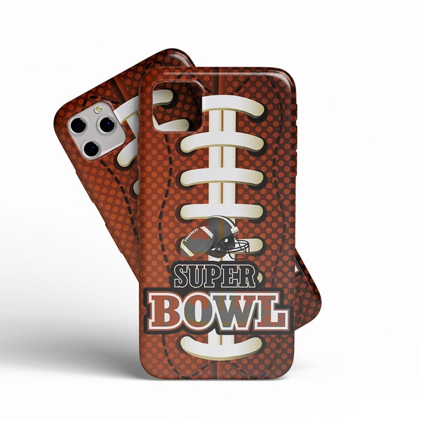 Coque de portable Super Bowl mi-temps de la saison 2022 de football pour Apple iPhone, Samsung Galaxy et modèles Huawei