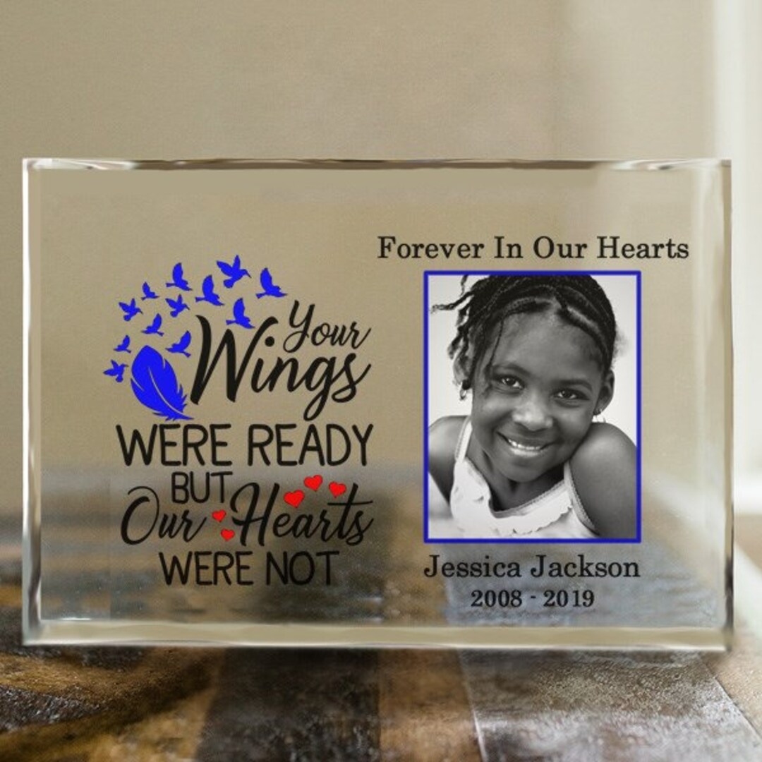 Personalized Memorial Keepsake Your Wings Were Ready Sympathy Etsy
