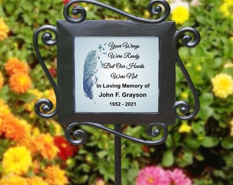 Personalized Memorial Garden Stake: Remembrance Keepsake