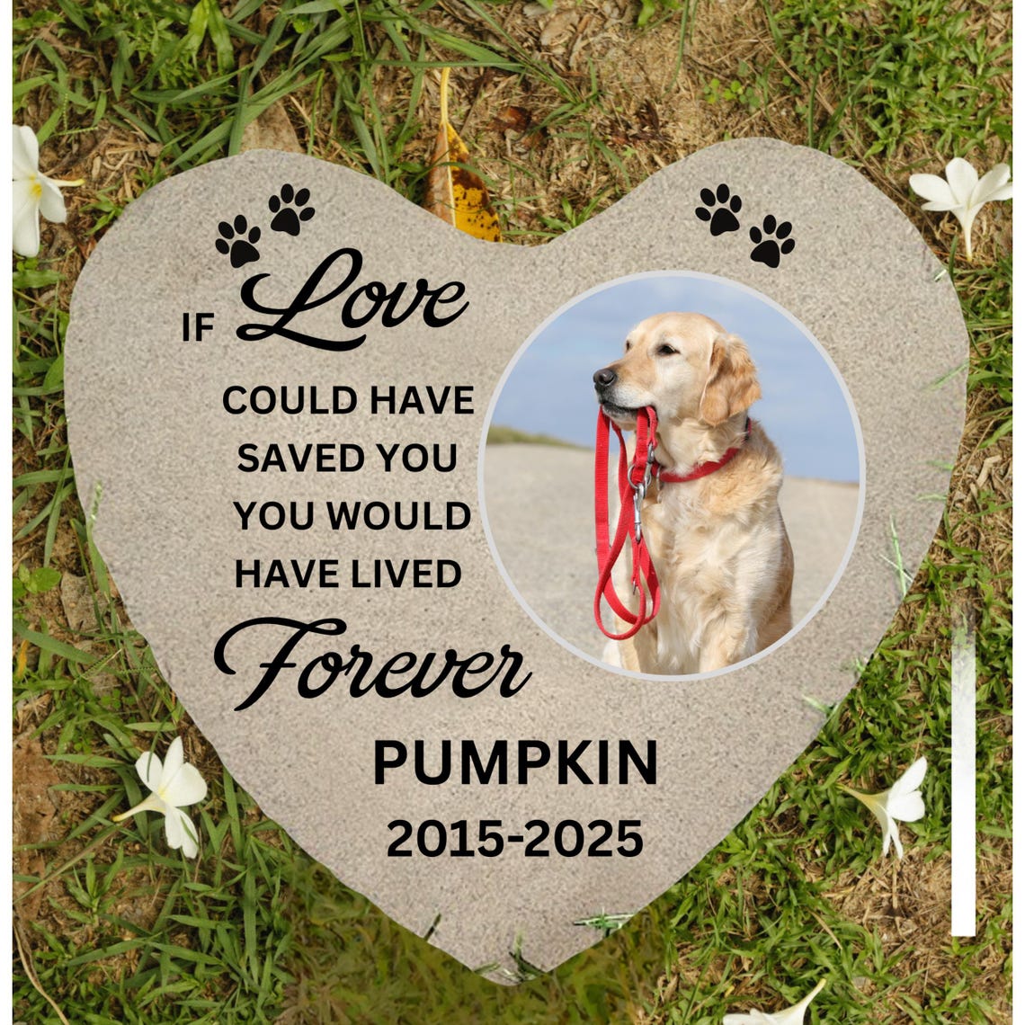 Pet Memorial Garden Stone