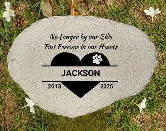Personalized Dog Memorial Garden Stone: Pet Loss Sympathy Gift