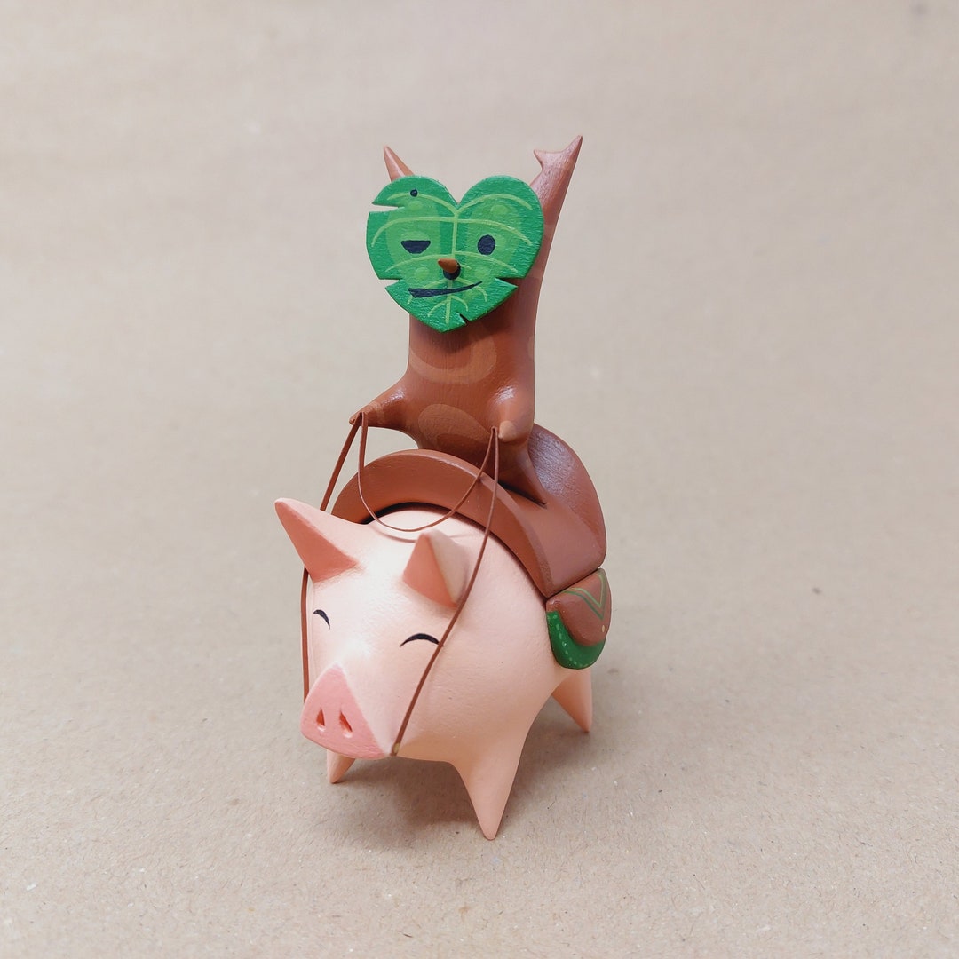 Korok with Pig - Windwaker
