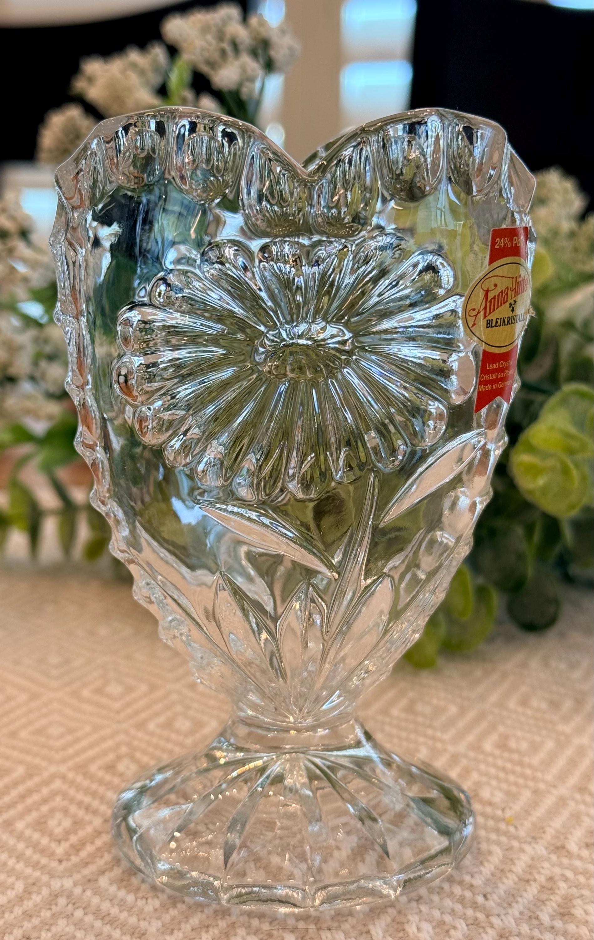 Anna Hutte Bleikristall Vase - Etsy