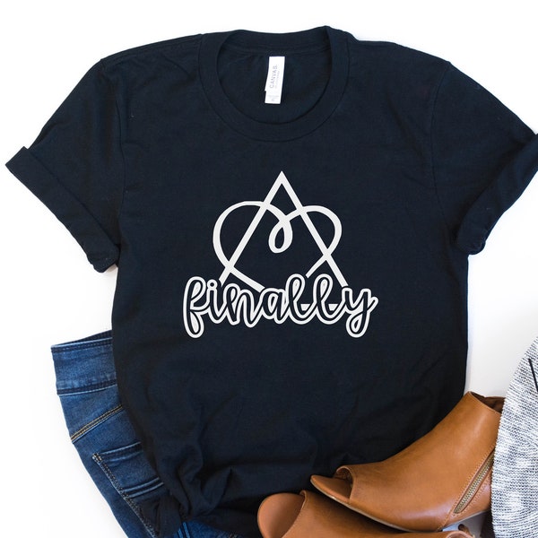 Finally Adoption Symbol Shirt Unisex Fall Shirt T-Shirt T Shirt Tee Shirt Fun Minimalist Foster Care Adopt Foster Parent