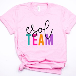 School Teacher Shirt English Language Teacher (esl, ell, el, esol) Tee T-Shirt Minimalist Womens Unisex Elementary Back to School First Day