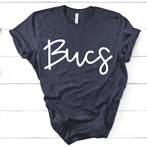Team Spirit Shirt Bucs Team Mom Wife Parent Gift Short-Sleeve Unisex TShirt Women Ladies Unisex Tee Football Baseball Soccer Basketball
