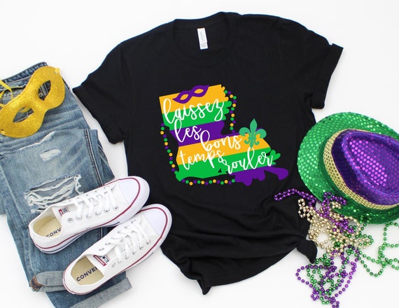 Laissez Les Bon Temps Rouler Mardi Gras 2020 Fleur De Lis T-Shirt Laissez Les Bon Temps Rouler Mardi Gras 2020 Fleur De Lis T-Shirt