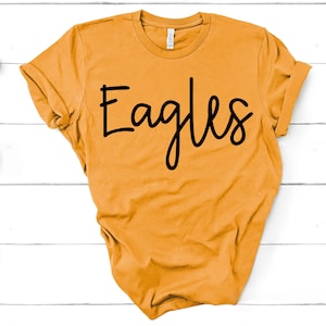 Team Spirit Shirt Eagles Team Mom Wife Parent Gift Short-Sleeve Unisex TShirt Women Ladies Unisex Tee Football Baseball Soccer Basketball