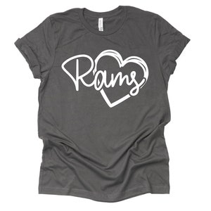 Team Spirit Shirt Rams Team Mom Wife Parent Gift Short-Sleeve Unisex TShirt Women Ladies Unisex Tee Football Baseball Soccer Basketball