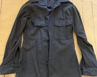 Vintage Green Military Shirt