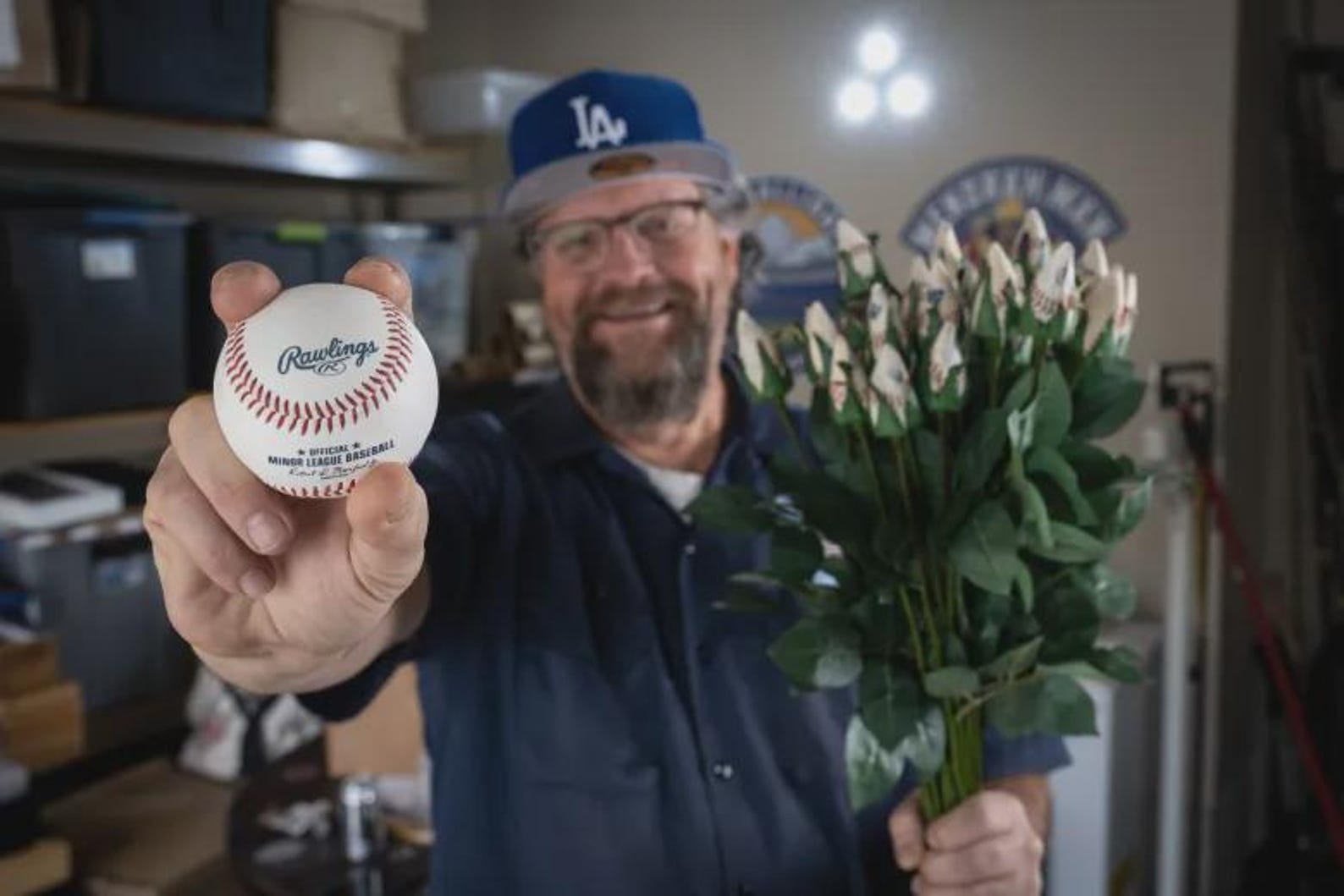A Dozen Handmade Baseball Roses Made From Professional Baseballs - Etsy