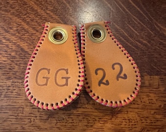 Personalized Hand Made Baseball Key Chain - Made from Pro Grade Glove Leather