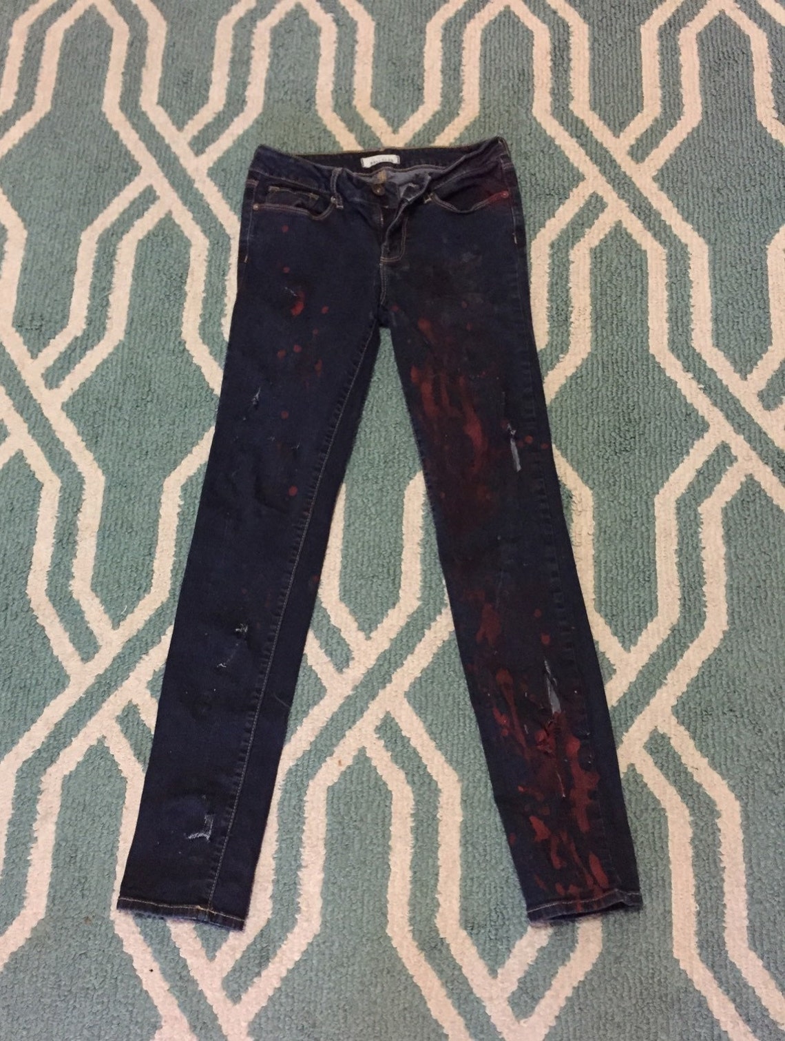 Zombie Jeans, Zombie Pants, Zombie Outfit, Zombie Costume, Walking Dead Costume, Halloween