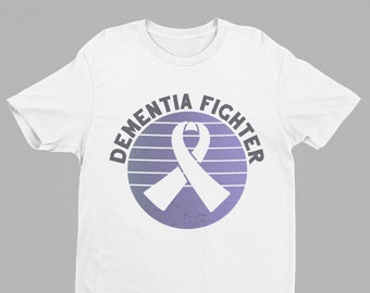Maglietta Consapevolezza Demenza, Maglietta Combattente Demenza, Camicia Alzheimer