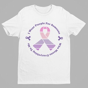 Dementia Awareness Unisex T-Shirt, I Wear Purple, Alzheimer&#39;s Gift