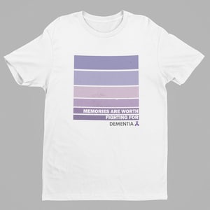 Camiseta de concienciación sobre la demencia, memoria vale la pena luchar por, regalo de Alzheimer