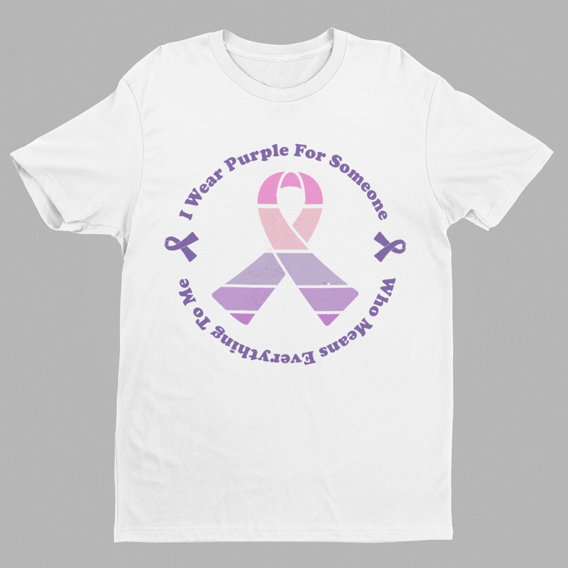 Demenza Consapevolezza Unisex T-Shirt, Io indosso viola, il regalo di Alzheimer