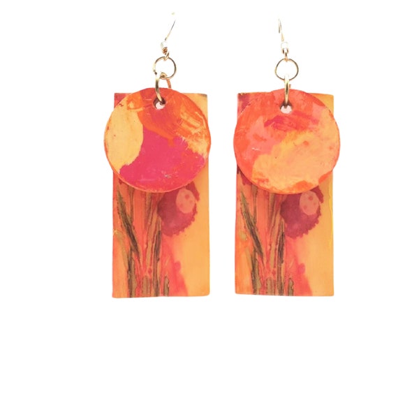 Paper Earrings Etsy