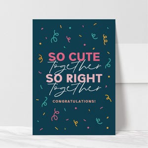 Funny Wedding Card, Engagement Card, Just Married Card, Newlyweds Card, Card for Couples, Wedding Day Card, Congrats Wedding Card