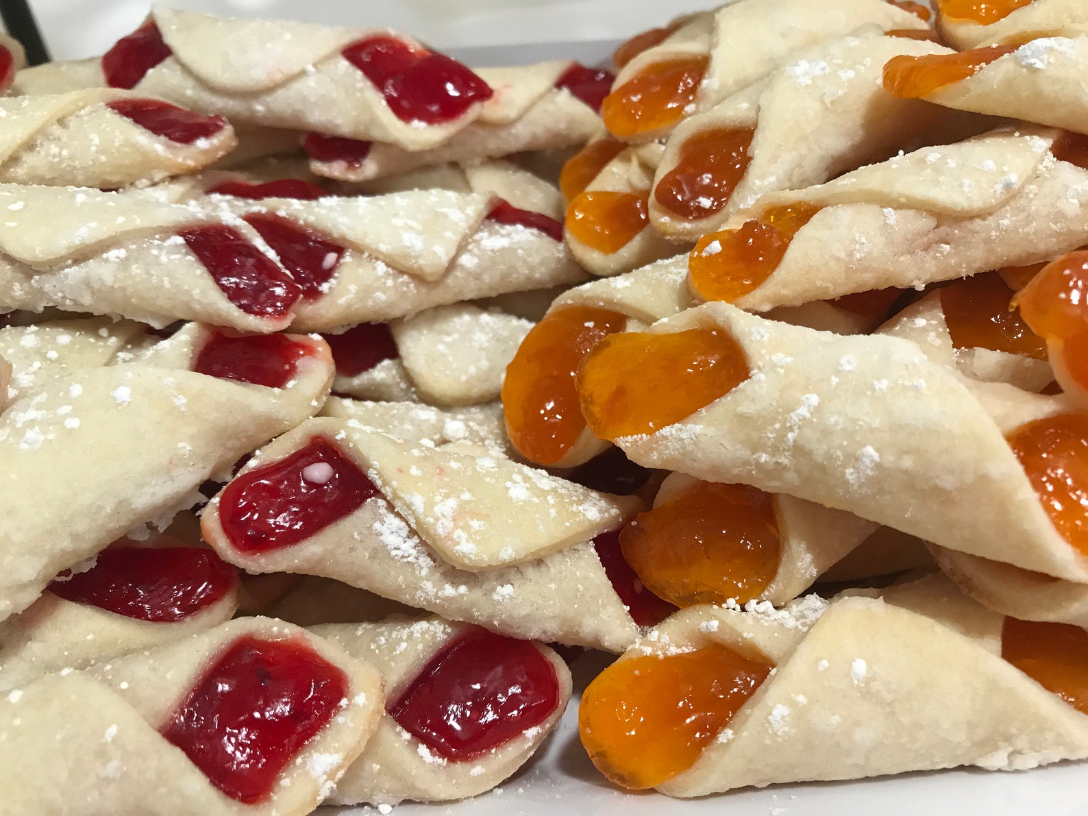 2 Dozen Homemade Cream Cheese Kiffles Apricot Kiffles Walnut Etsy