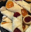 2 Dozen Homemade Cream Cheese Kiffles, Apricot Kiffles, Walnut Kiffles, Raspberry Kiffles, Hungarian Nut Fruit Cookies, Mini Kolache