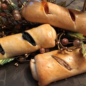 Mini Kolache Sampler (Nut Kolache, Apricot Kolache, Poppyseed Kolache, Raspberry Kolache (Hungarian Nut Roll))