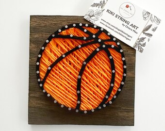 Basketball string art, Sports wood sign, basketball mom, basketball gift, basketball wall art, coach gift, basketball art, kids room