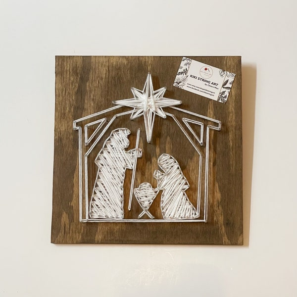 Nativity String Art Etsy