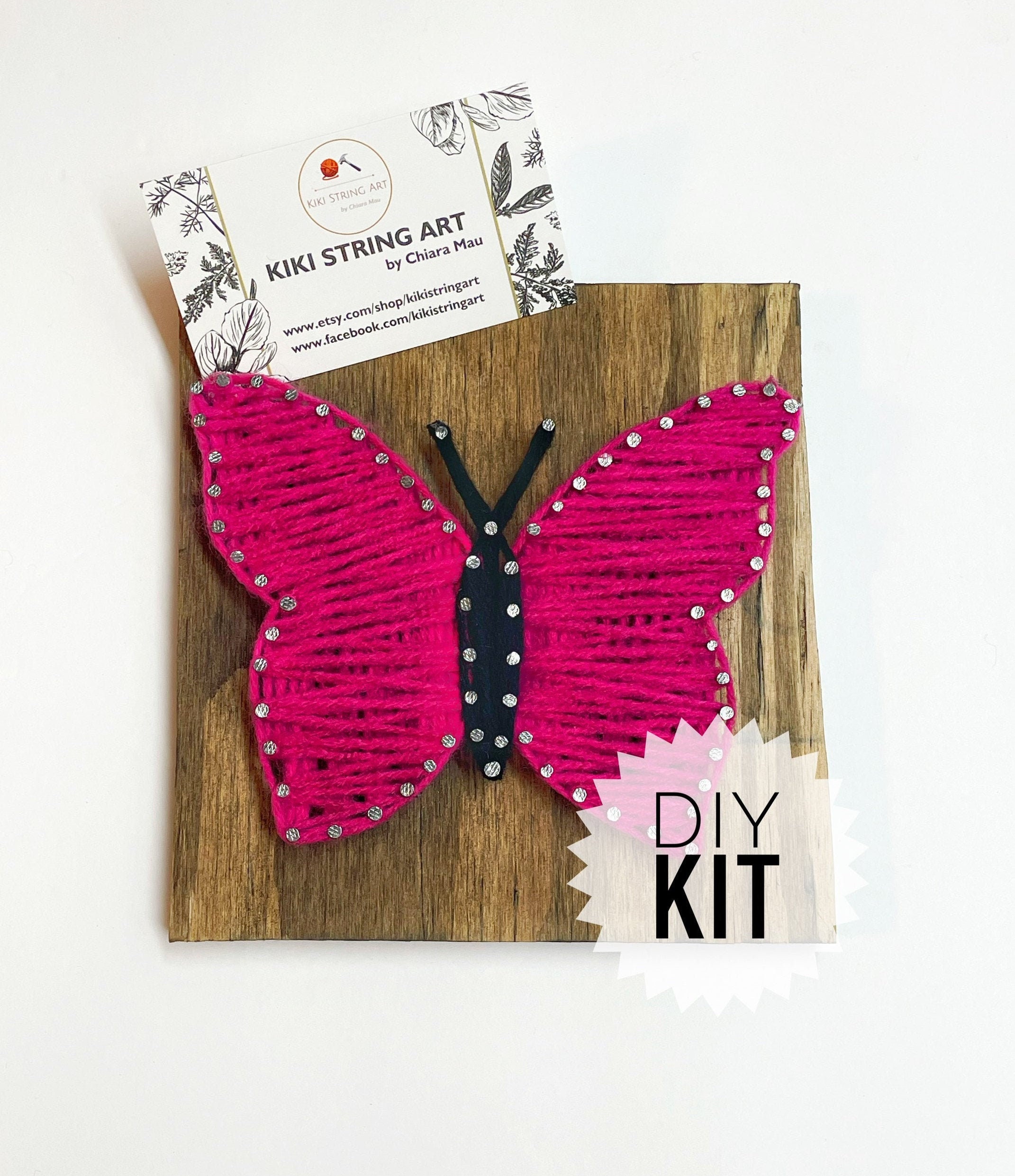  WEBEEDY DIY String Art Kit Blue Butterfly Craft Kit