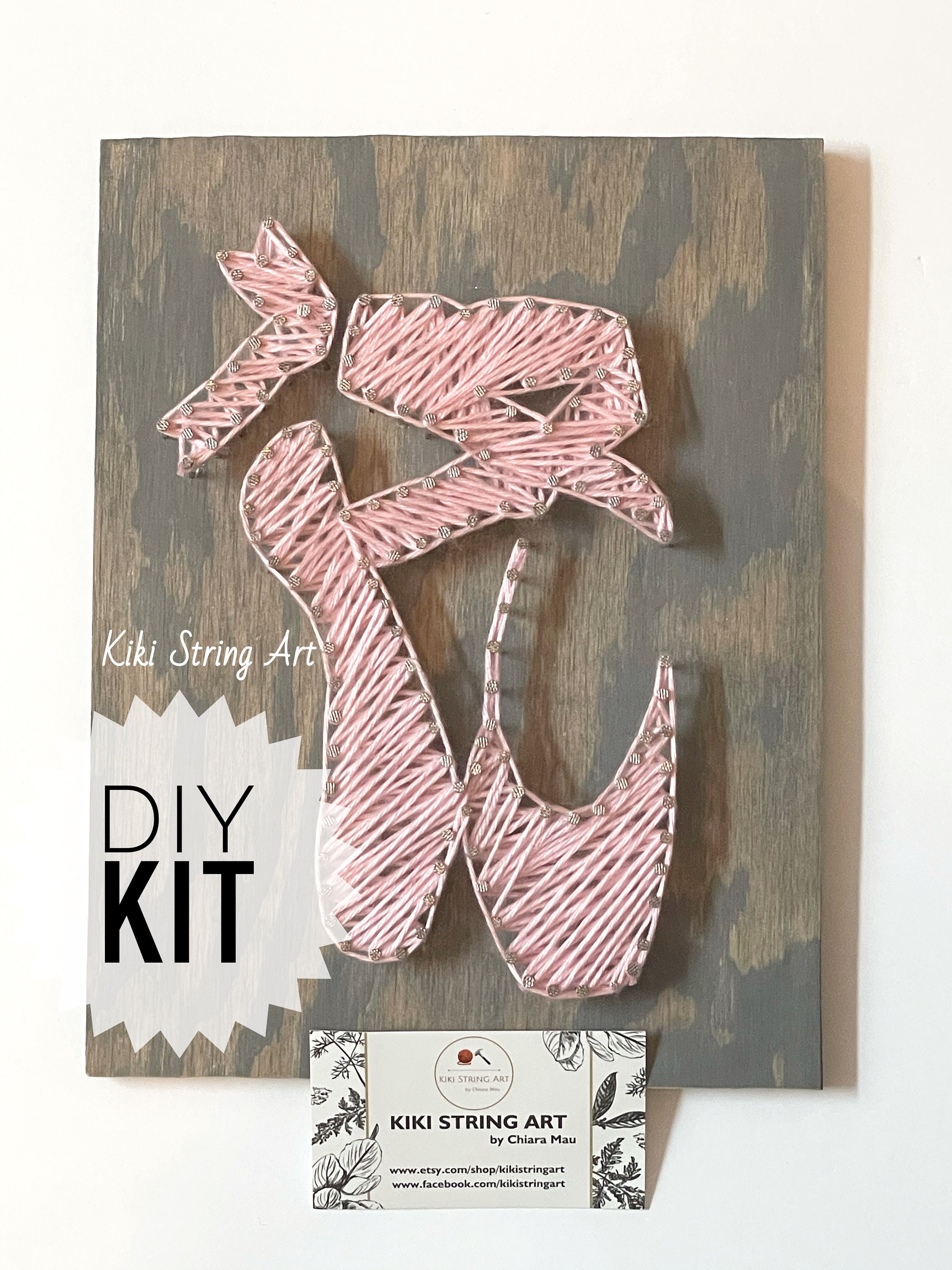 DIY Ballet Shoes String Art Kit DIY Craft Project for Adults