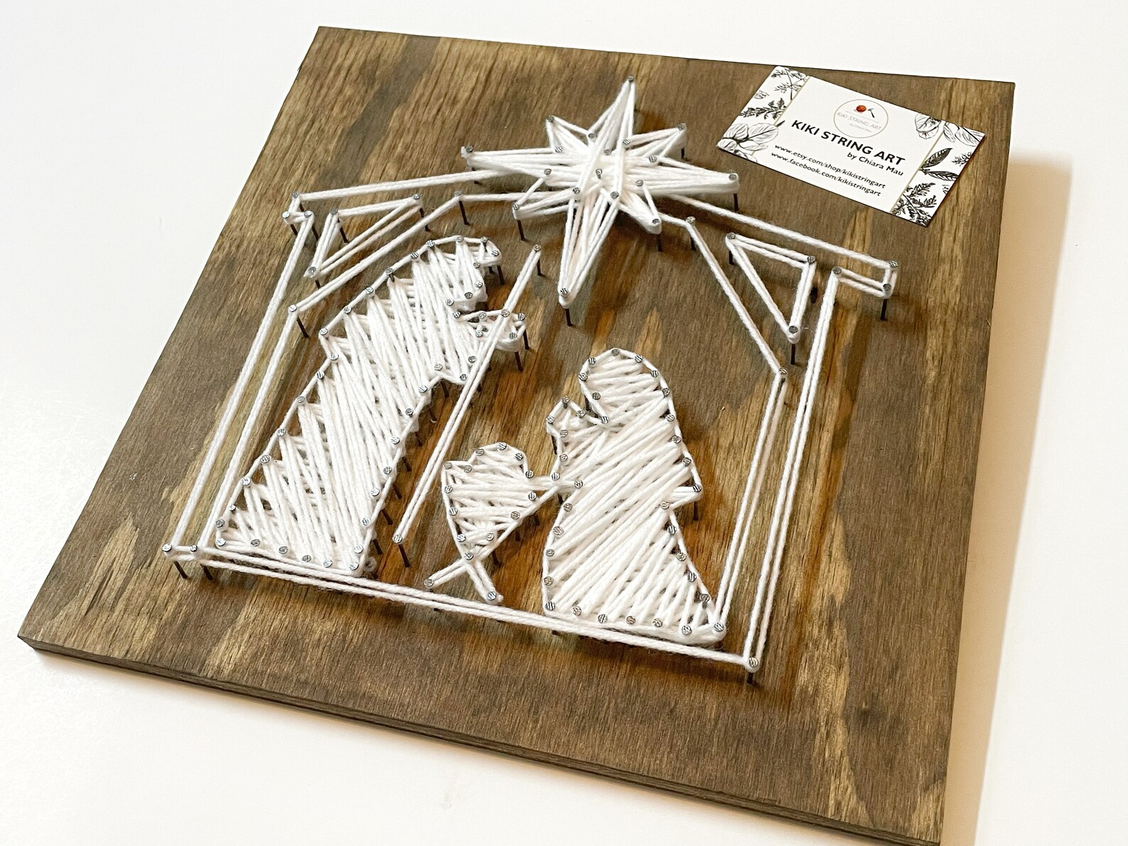 Nativity String Art Gifts for Church Members Nativity Wood Etsy