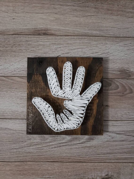 Hands string art hand in hand hand string art white hand Etsy