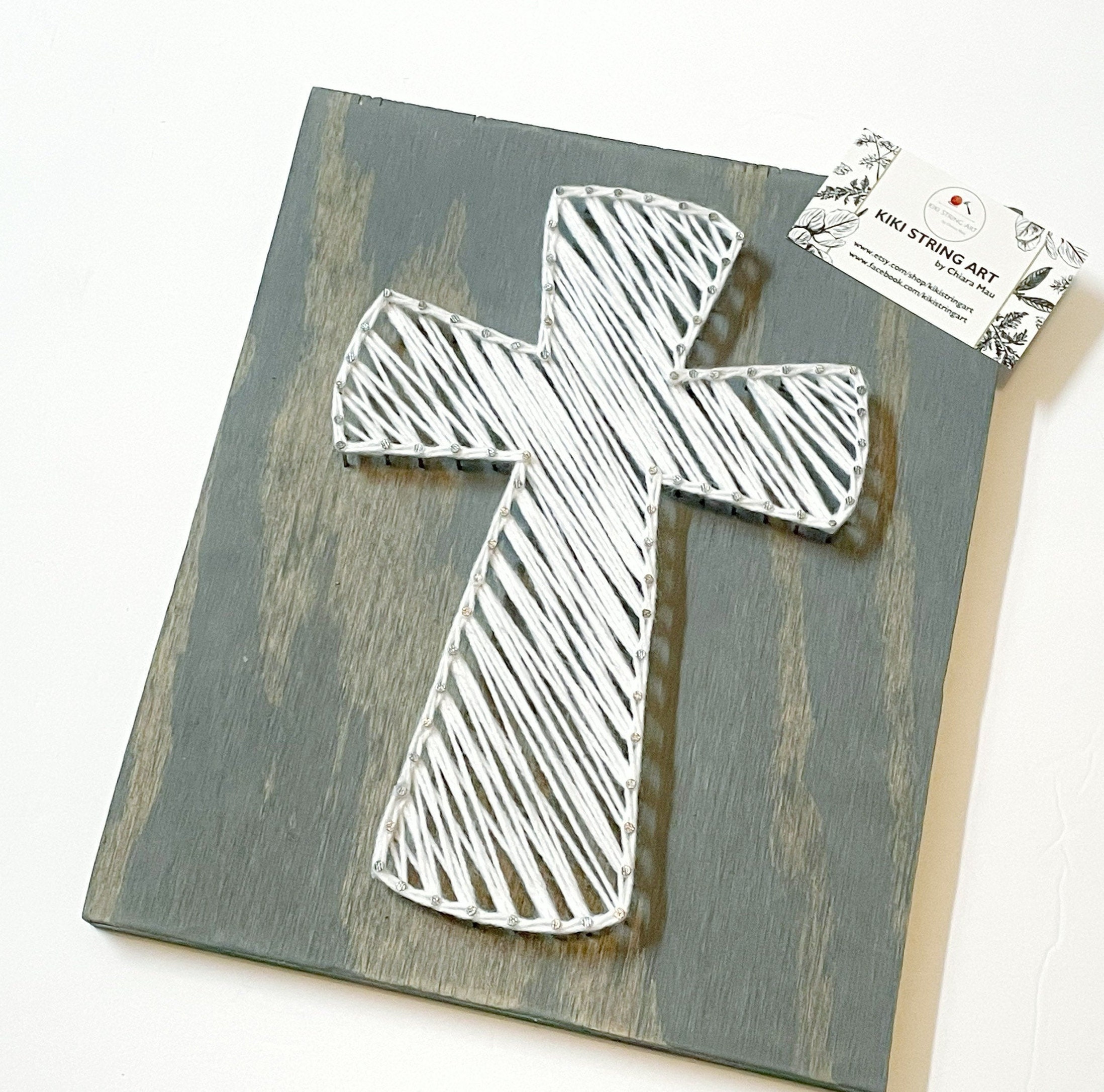 Cross String Art Cross Wooden Sign Catholic Church Gift