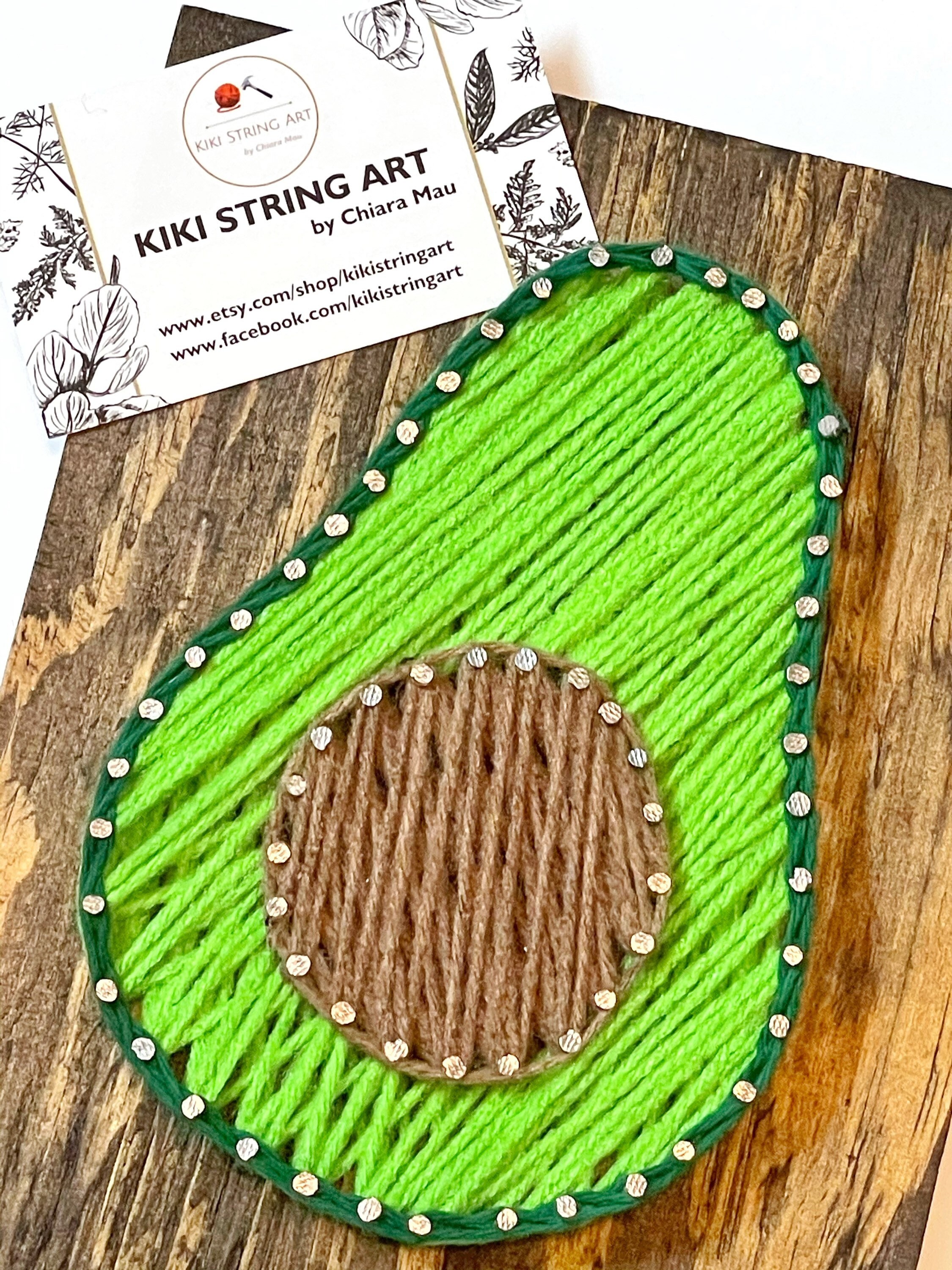 DIY String Art Avocado Pattern DIY Avocado Digital Download Etsy