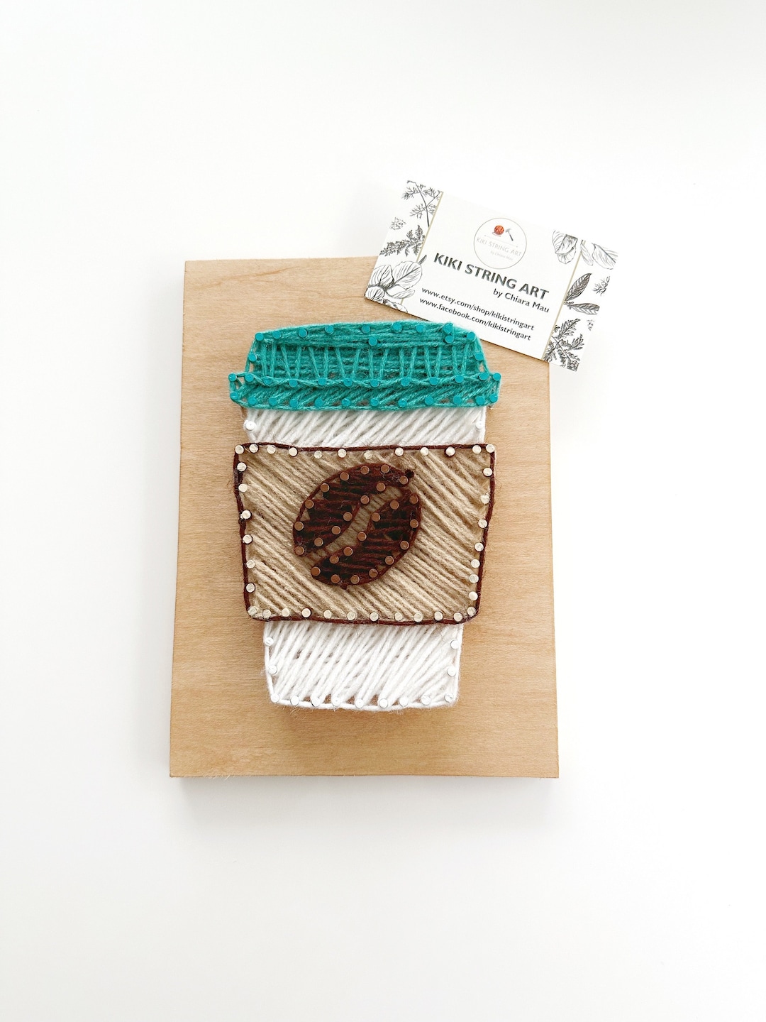 String Art Coffee Cup Coffee Cup Wall Art Coffee Cup Wood - Etsy