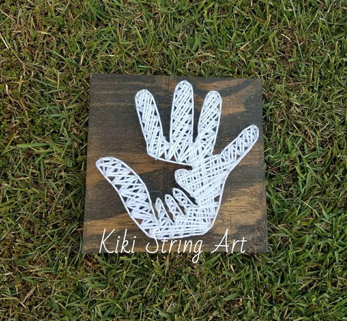 Hands string art hand in hand hand string art white hand Etsy