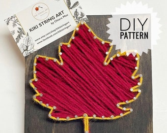 String Art Maple Leaf Template, DIY string art Leaf pattern, nailart Stencil Maple Leaf design, fall craft home decor,diy maple leaf pattern