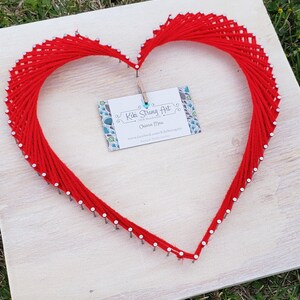 String Art Heart Pattern Printable, String Art Template, DIY Home Decor, Easy Craft for Adult ...