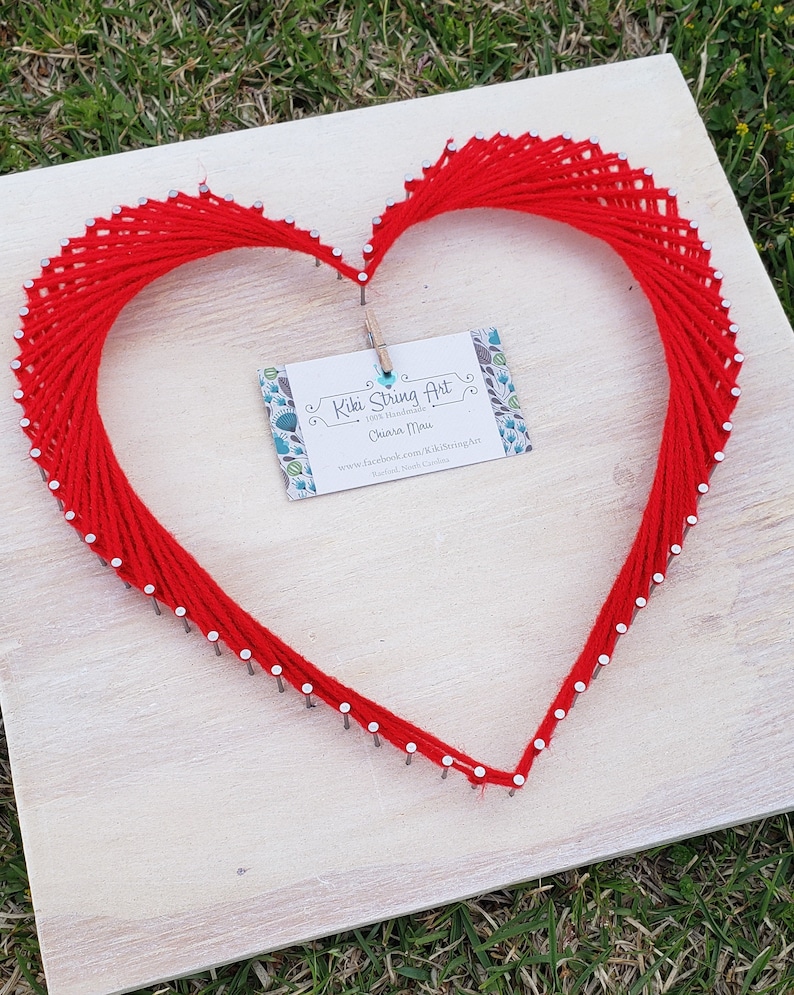 String Art Heart Pattern Printable String Art Template DIY - Etsy