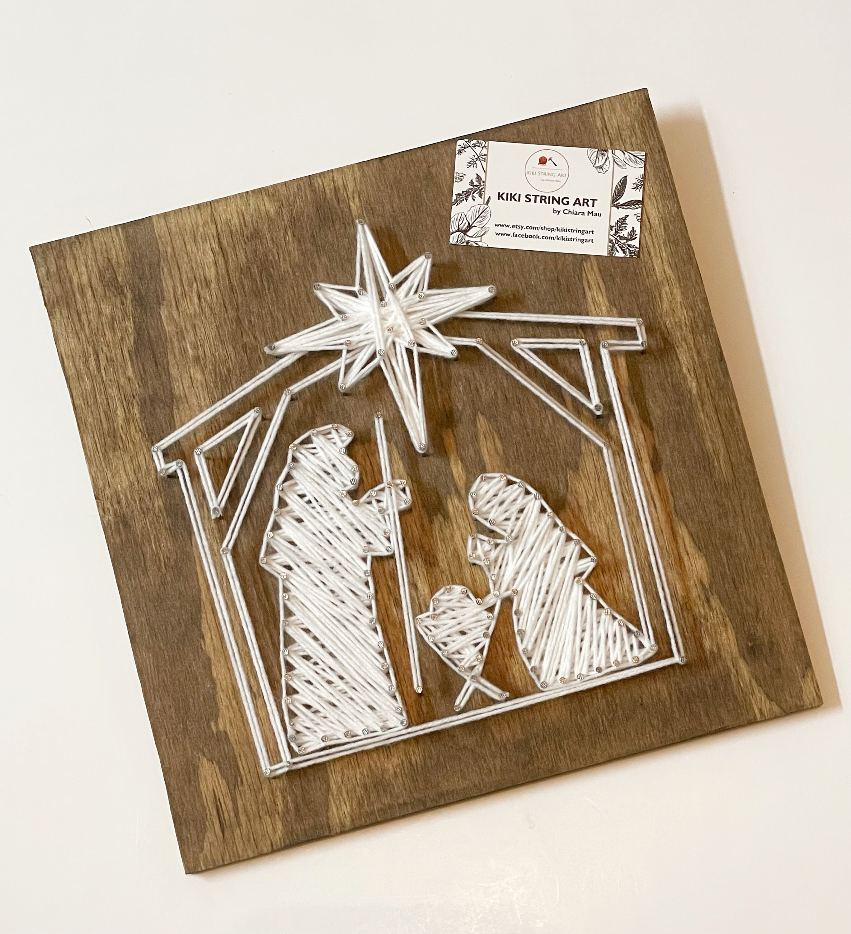 Nativity String Art Gifts for Church Members Nativity Wood Etsy